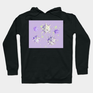 Bright lurid beautiful coronavirus cells Hoodie